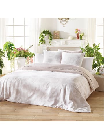 Cacharel textiles Satin-Bettwäsche-Set "Lace" in Taupe