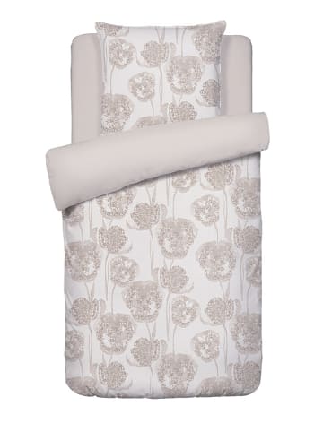 Cacharel textiles Satin-Bettwäsche-Set "Lace" in Taupe