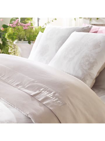 Cacharel textiles Komplet pościeli satynowej "Lace" w kolorze szarobrązowym