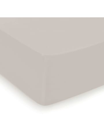 Cacharel Satin-Spannbettlaken "Uni" in Taupe