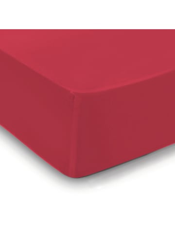 Cacharel Satin-Spannbettlaken "Uni" in Rot