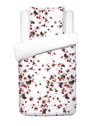 Cacharel Satin-Bettwäsche-Set "Aurore" in Weiß