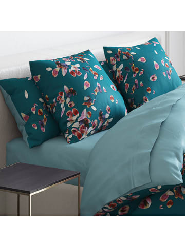 Cacharel textiles Satin-Spannbettlaken "Uni" in Hellblau