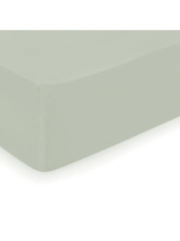 Cacharel Prześcieradło satynowe "Uni" w kolorze zielonym na gumce