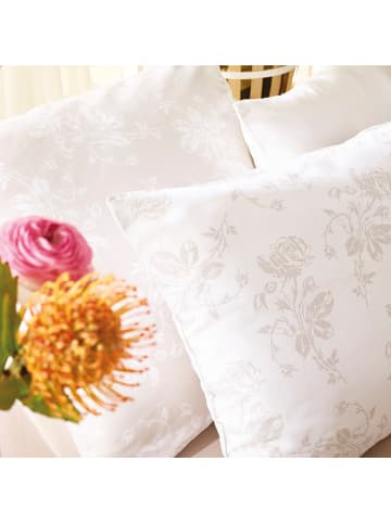 Cacharel Satin-Bettwäsche-Set "Roses" in Taupe