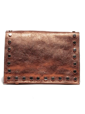 Abaco Leder-Umhängetasche "Iris" in Kupfer - (B)20 x (H)16 x (T)10,5 cm