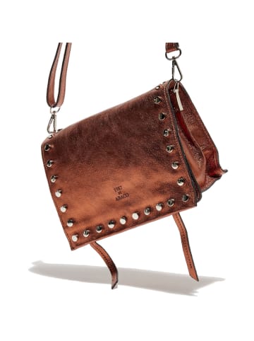 Abaco Leder-Umhängetasche "Iris" in Kupfer - (B)20 x (H)16 x (T)10,5 cm