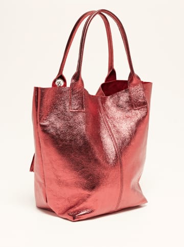 Abaco Leder-Schultertasche "Yana" in Rostrot - (B)37 x (H)25 x (T)35 cm