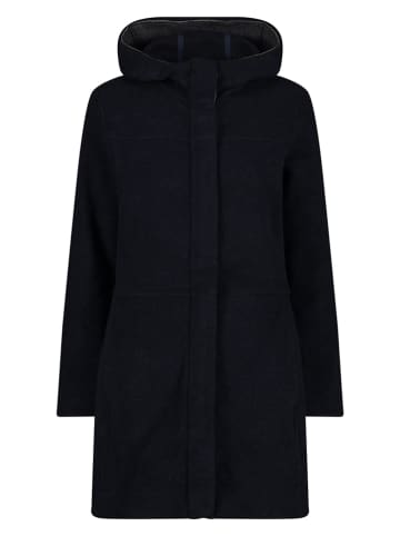 CMP Gevilte mantel donkerblauw