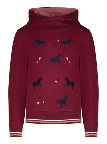 Salt and Pepper Hoodie bordeaux
