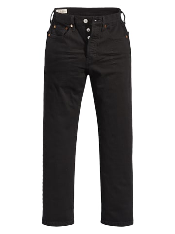 Levi´s Dżinsy "501® Crop" - Slim fit - w kolorze czarnym