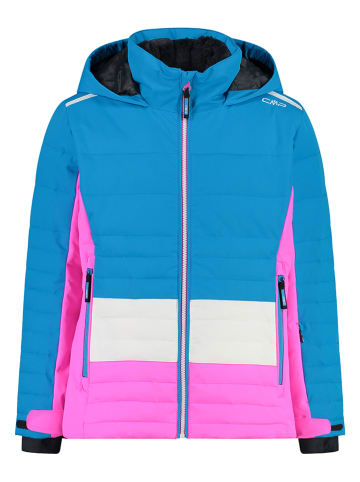 CMP Ski-/ Snowboardjacke in Blau/ Pink/ Weiß