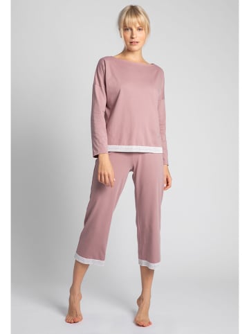 La Lupa Koszulka piżamowa w kolorze różowym