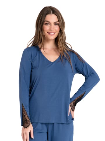 La Lupa Koszulka piżamowa w kolorze niebieskim