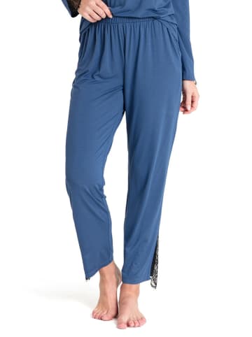 La Lupa Spodnie piżamowe w kolorze niebieskim