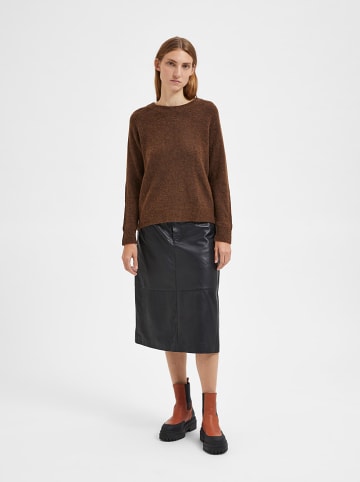 SELECTED FEMME Trui "Lulu" bruin