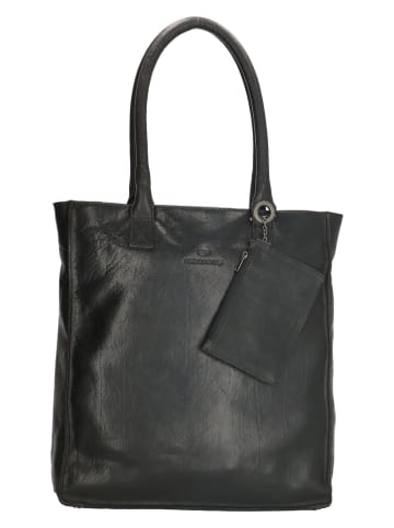micmacbags Skórzana torebka w kolorze czarnym - 31,5 x 36 x 10 cm