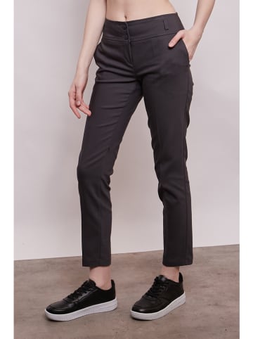 Chezalou Spodnie w kolorze antracytowym