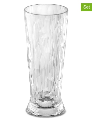 koziol 6-delige set: bierglazen "Club No. 10" transparant - 300 ml