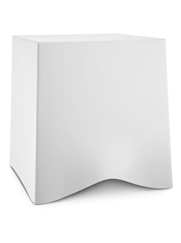 Koziol Hocker "Briq" w kolorze białym - 43 x 41,5 x 40,5 cm