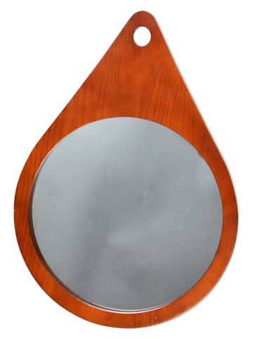 Depot Wandspiegel "Drop" bruin - (B)36 x (H)45 cm