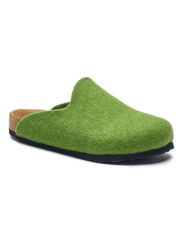 Comfortfusse Wollen pantoffels groen