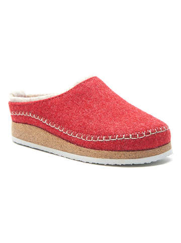 Comfortfusse Woll-Hausschuhe in Rot