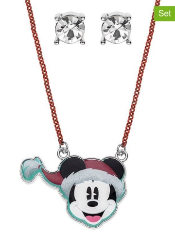 Disney Mickey Mouse 2-częściowy zestaw biżuterii - naszyjnik, kolczyki