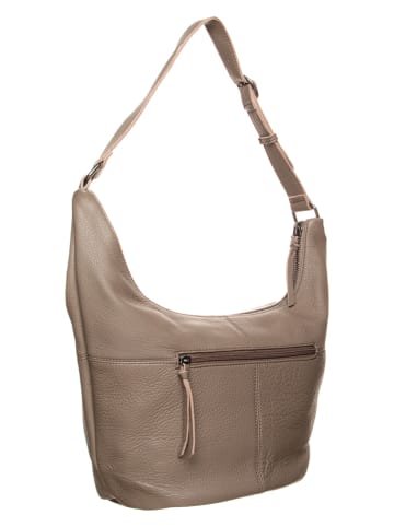 FREDs BRUDER Leder-Shopper "Pur Bucket" in Beige - (B)40 x (H)23 x (T)18 cm