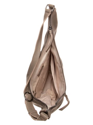 FREDs BRUDER Skórzany shopper bag "Pur Bucket" w kolorze beżowym - 40 x 23 x 18 cm