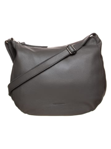 FREDs BRUDER Leder-Schultertasche "Sunny Midi" in Taupe - (B)32 x (H)26 x (T)9 cm