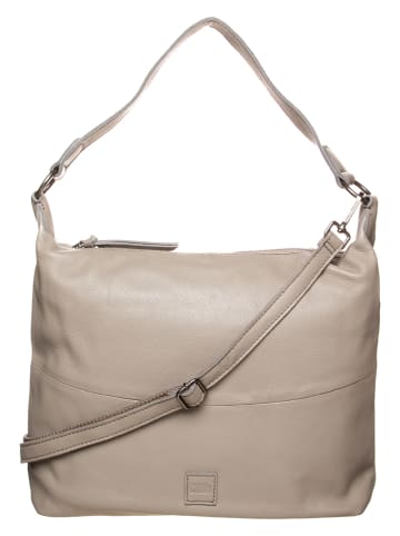 FREDs BRUDER Leren shopper "Edgy" beige - (B)40 x (H)29 x (D)10 cm