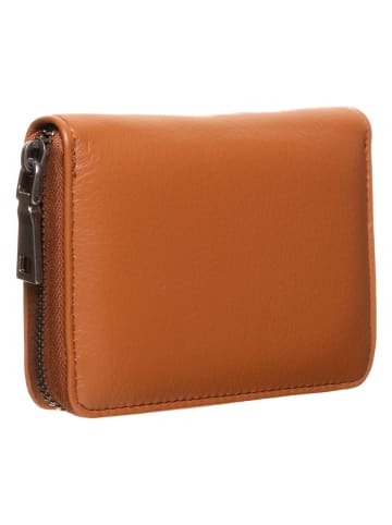 FREDs BRUDER Skórzany portfel "Darling Midi" w kolorze jasnobrązowym - 13 x 10 x 2,5 cm