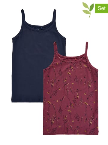The NEW 2-delige set: onderhemden rood/donkerblauw