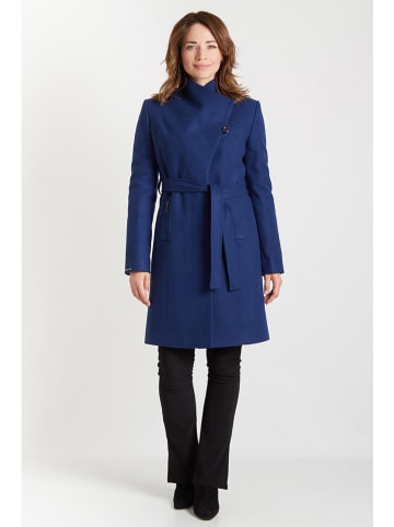 Ciriana Wollen mantel donkerblauw