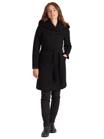 Ciriana Wełniany płaszcz w kolorze czarnym