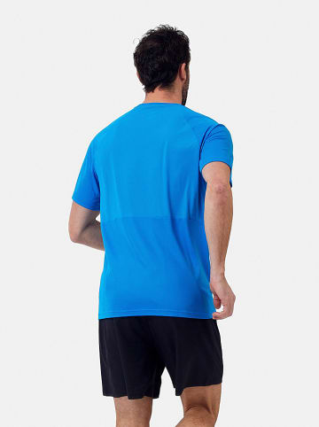 Odlo Koszulka "Essential Chill-Tec" w kolorze niebieskim do biegania