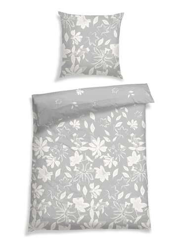 Schiesser Renforcé beddengoedset "Fleur" grijs