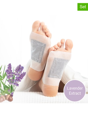 InnovaGoods 10-delige set: detox-voetenpleisters "Lavender"