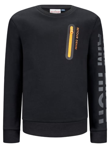 Retour Sweatshirt in Schwarz
