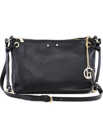 Lia Biassoni Black leather handbag - 27 x 18 x 10 cm