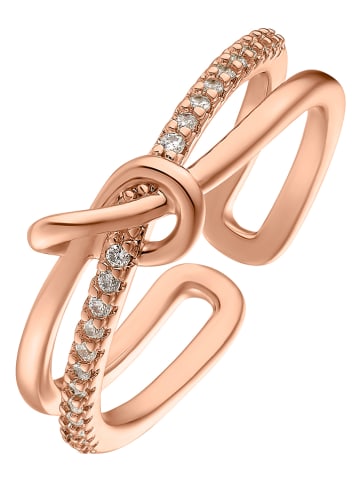 Steel_Art Rosévergulde ring met edelstenen