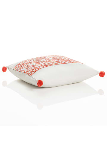 Tomasucci Kissen in Weiß/ Orange - (L)45 x (B)45 cm