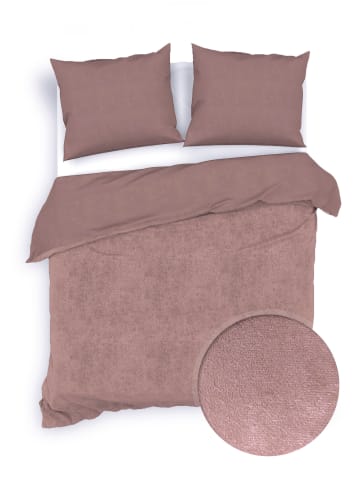 Zo!Home Beddengoedset "Velluto" oudroze