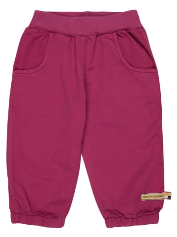 loud + proud Spodnie w kolorze różowym