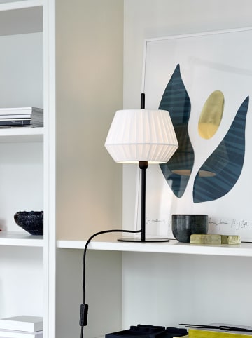 Nordlux Lampa stołowa "Dicte" w kolorze czarno-białym - wys. 42,5 x Ø 21 cm
