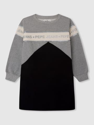 Pepe Jeans Sweatjurk "Eve" grijs/zwart/crème