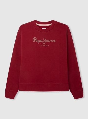 Pepe Jeans Sweatshirt "Winter Rose" in Bordeaux