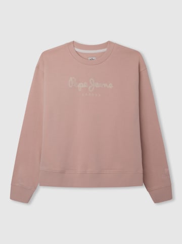 Pepe Jeans Bluza "Winter Rose" w kolorze szaroróżowym