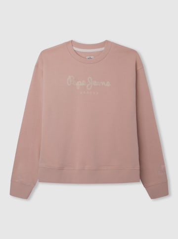 Pepe Jeans Sweatshirt "Winter Rose" in Altrosa